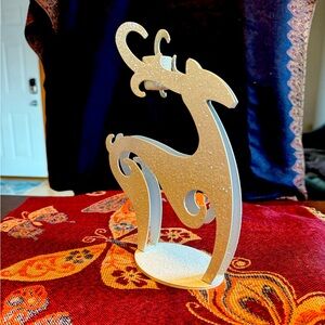 Partylite Nordic ice reindeer taper holder